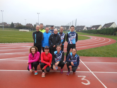 Test de vma+vma longue pour nos triathlètes ce samedi. Merci Manu de ton aide
